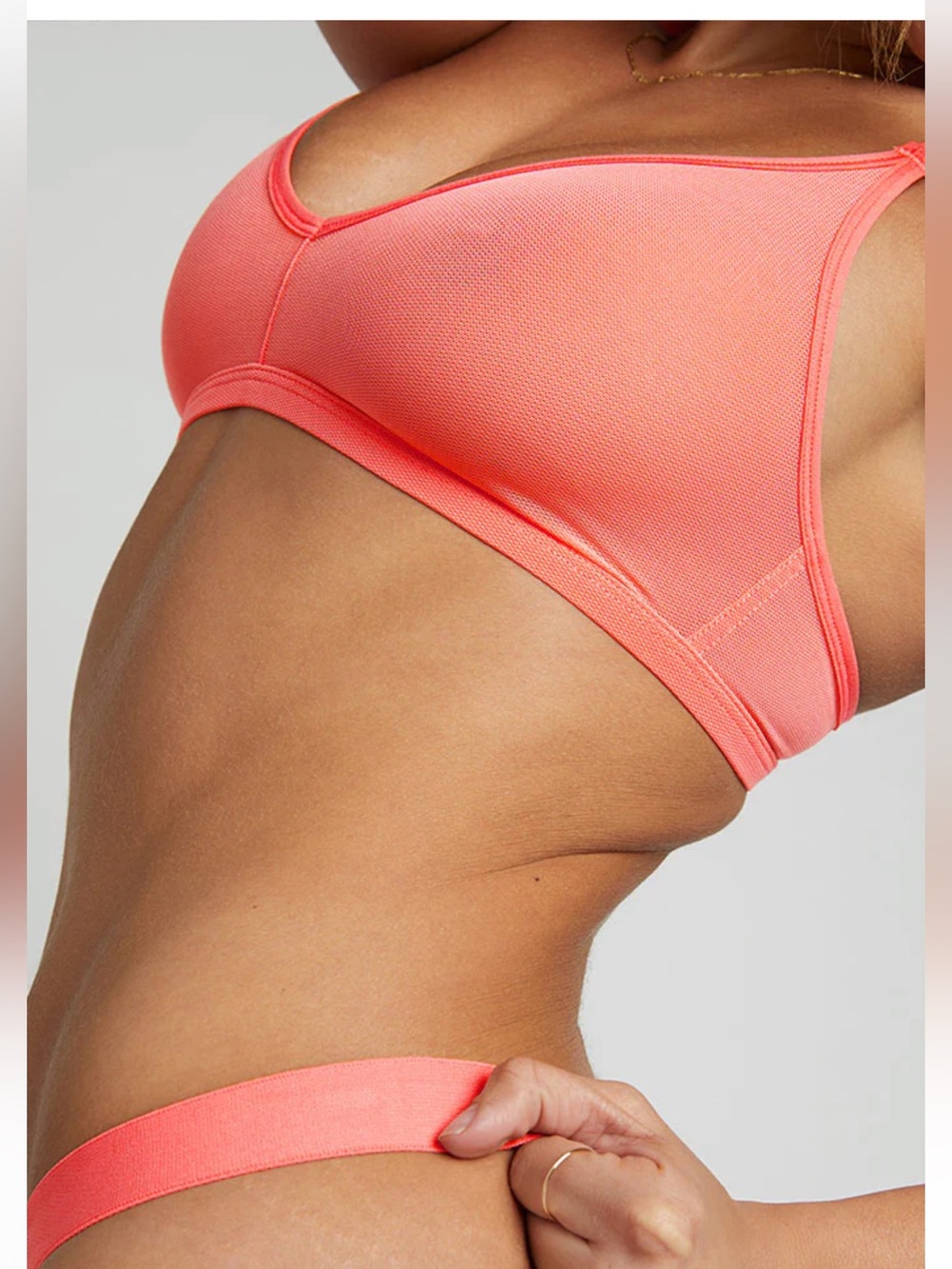 Negative Underwrar Coral Seive Bra and Thong Bundle size 5/XL BNWT